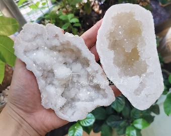 Clear Quartz Geode, Natural Rock Crystal, Sparkly Geodes, White Geode,  Quartz Druzzy, Wedding Gift