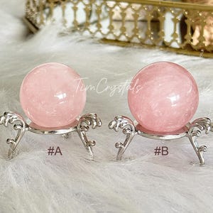 Natural Rose Quartz Sphere, Polishing Rose Quartz Ball