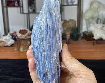 Natuurlijke ruwe blauwe kyanietstenen Groothandel in blauwe kyanietcluster