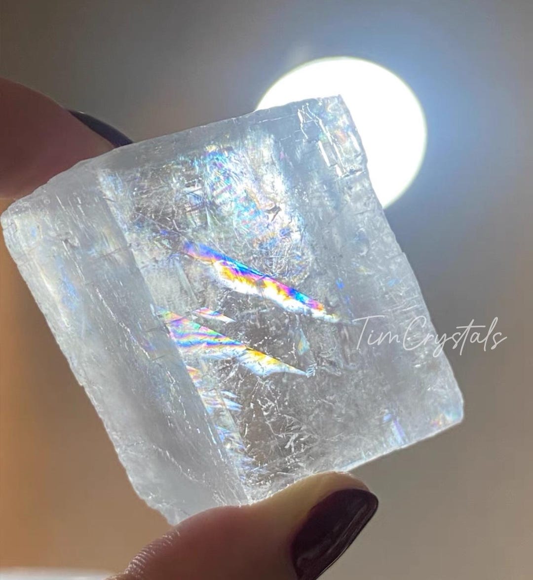 Calcite Optique Naturelle Brut - Spécimen Minéral Jaune/Blanc 50g (2-3 Pièces) - Pierre De Guérison Et Décoration