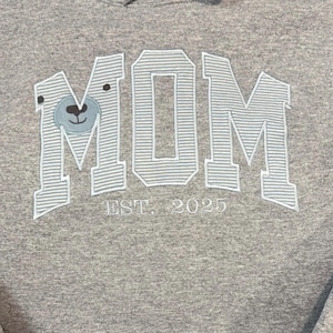 Custom Keepsake Sweatshirt with Baby Clothes Keepsake Idea Custom Mothers Day Gift Personalized Gift Idea for Grandma Baby Outfit Mom Gift