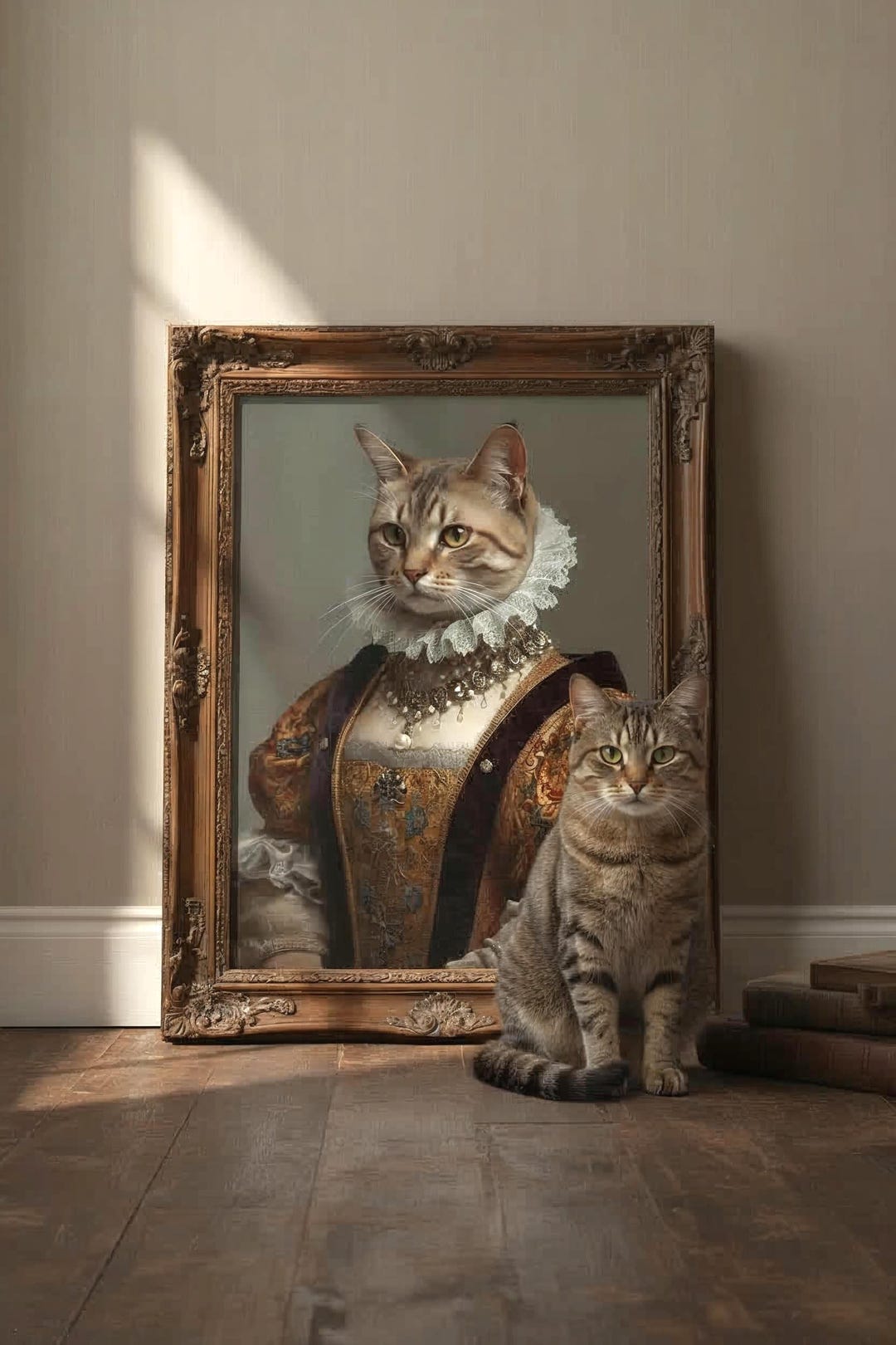 Custom Renaissance Cat Portrait, Royal Pet Art, Funny Pet Gift - Etsy