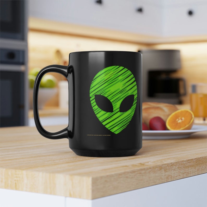 Green Alien Mug, 15oz image 8