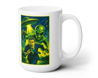 Sci-Fi Alien Coffee Mug 15oz