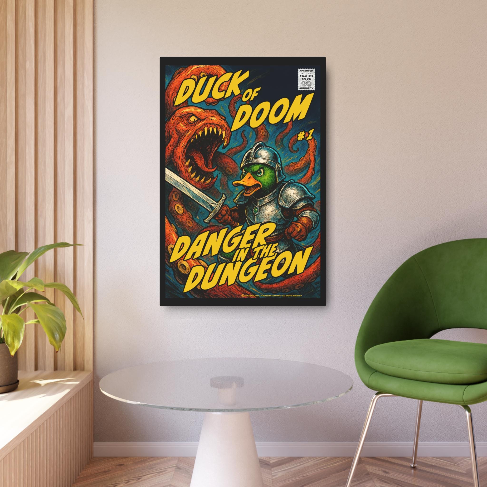 DUCK OF DOOM #1 Comic Metal Poster - Etsy