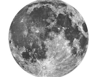 4x4 / 5x5  Moon Vinyl Sticker