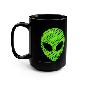 Green Alien Mug, 15oz image 5