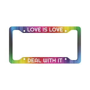 Love is Love License Plate Frame