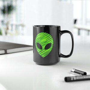 Green Alien Mug, 15oz image 9