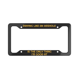 Rijden als een A**hole Kentekenplaat Frame