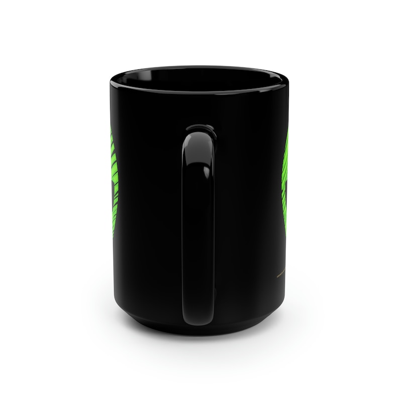 Green Alien Mug, 15oz image 4