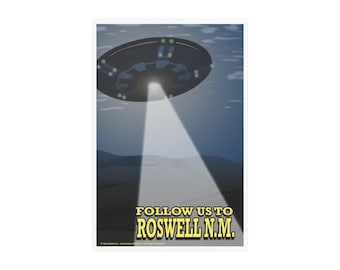 ROSWELL Metal Poster