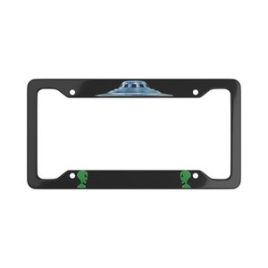 Yelling Aliens License Plate Frame