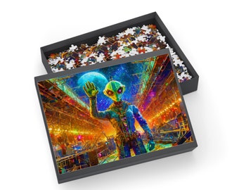 Painted Alien Puzzle (1000-Piece)