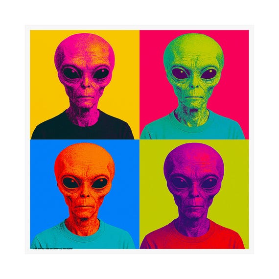 【新品 特大サイズ No 121】 ポップアートパネル エイリアン Alien ALIEN WARHOL Satin Poster - Etsy