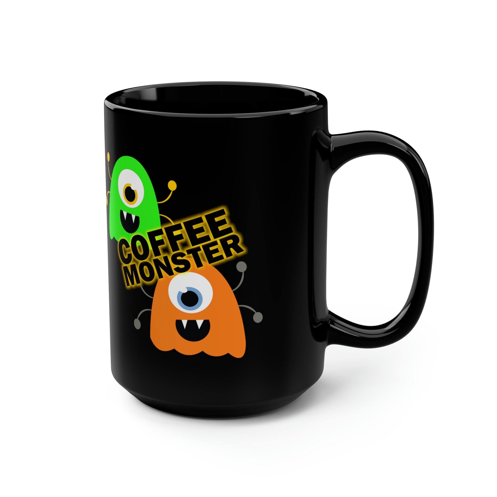 Coffee Monster Mug, 15oz - Etsy