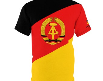 GERMAN DEMOCRATIC REPUBLIC (east Germany) Flag Tee Shirt - Etsy