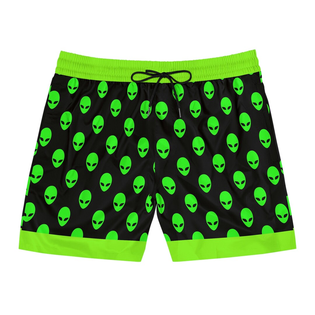 Men's Mid-length Alien Swim Shorts - Etsy