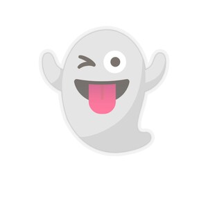Ghostly Die Cut Aufkleber