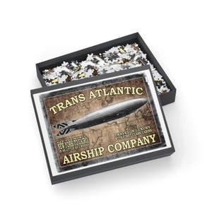 Transatlantic Airships New York to Cairo Puzzle (1000-Piece)