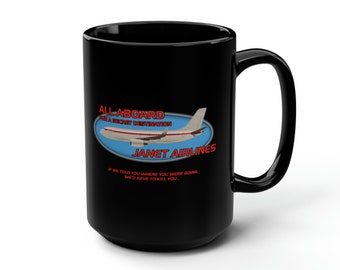 Janet Airlines Coffee Mug, 15oz