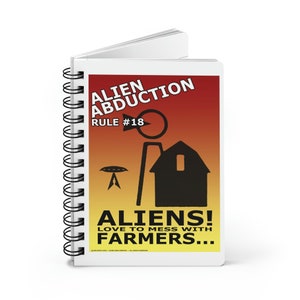 Rules for Alien Abduction Spiral Bound Journal #18