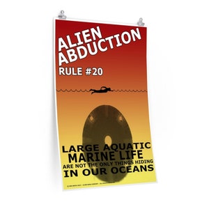 Rules For Alien Abduction:  Rule 20 Poster