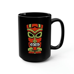 Schwarze Tiki-Tasse, 15oz