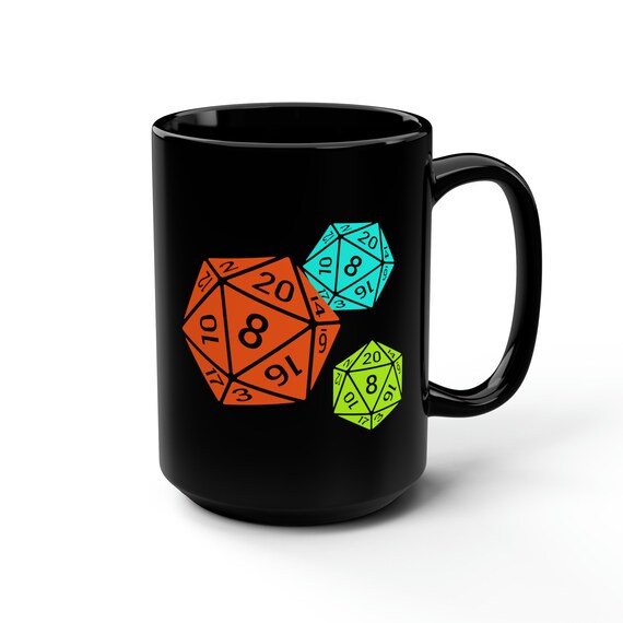 20 Sided Dice Coffee Mug, 15oz - Etsy