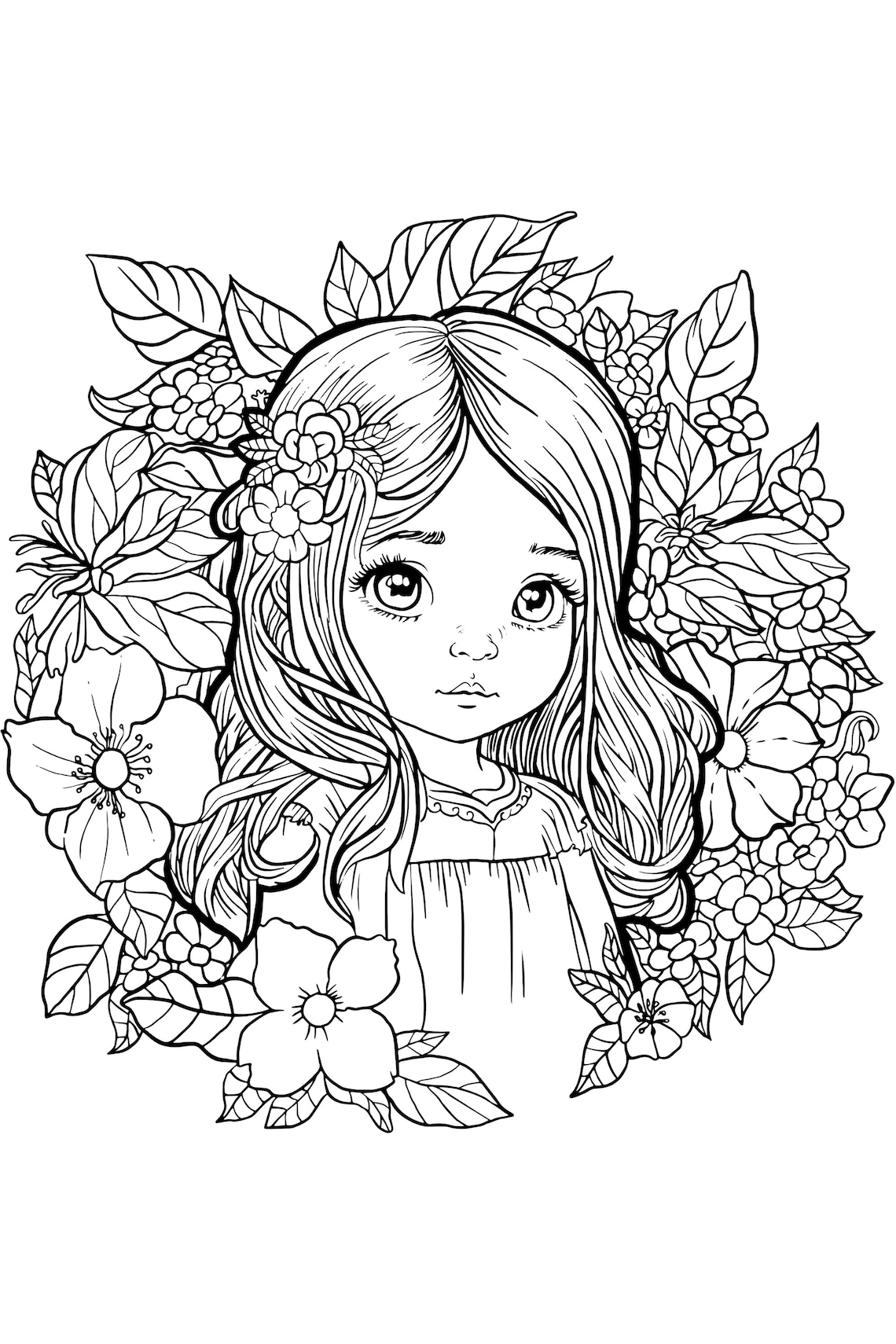 Printable Fairy Coloring Pages for Adults - Etsy