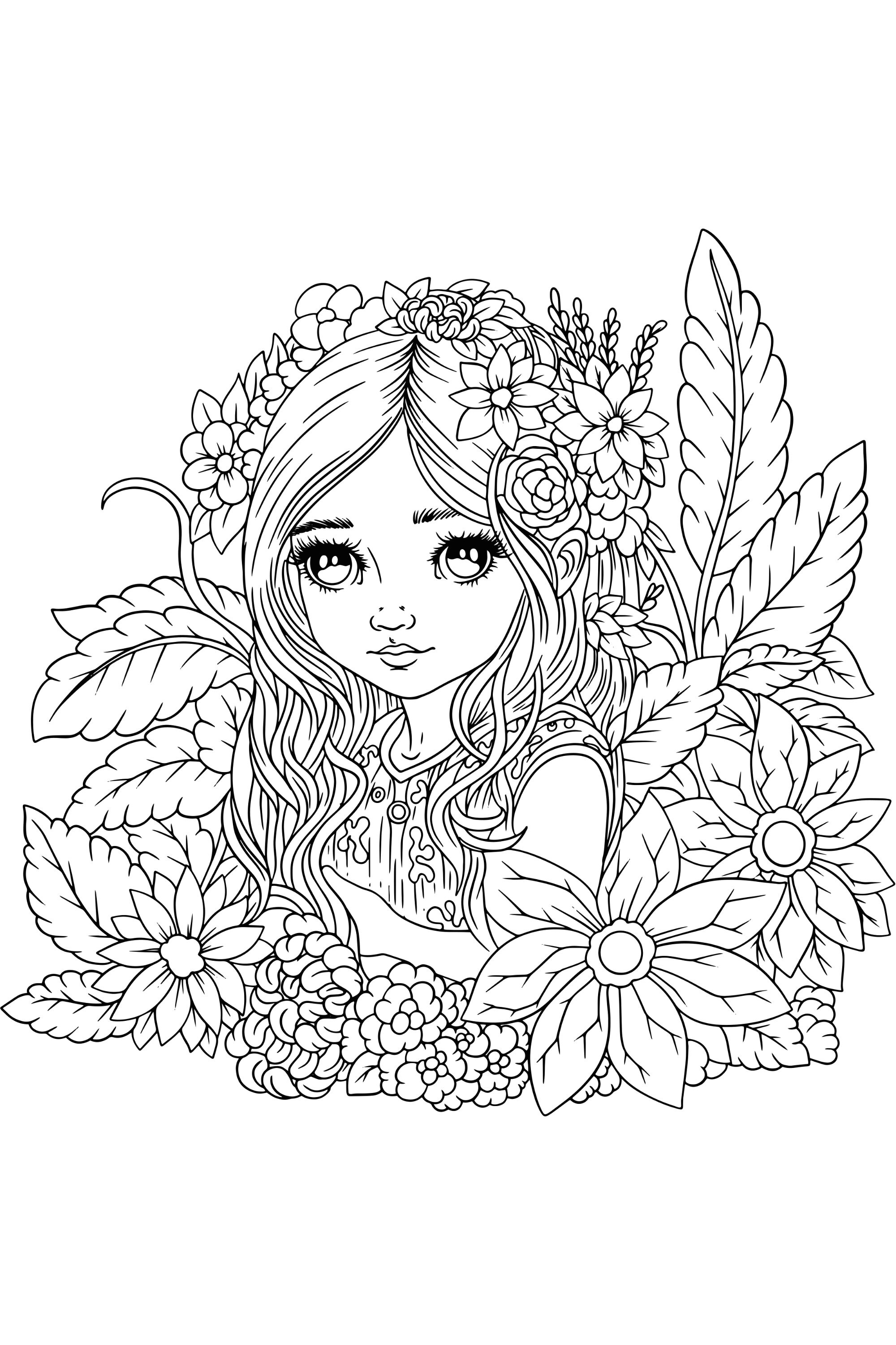 Printable Fairy Coloring Pages for Adults - Etsy