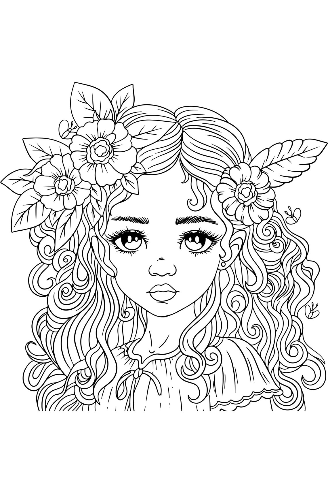 Printable Fairy Coloring Pages for Adults - Etsy