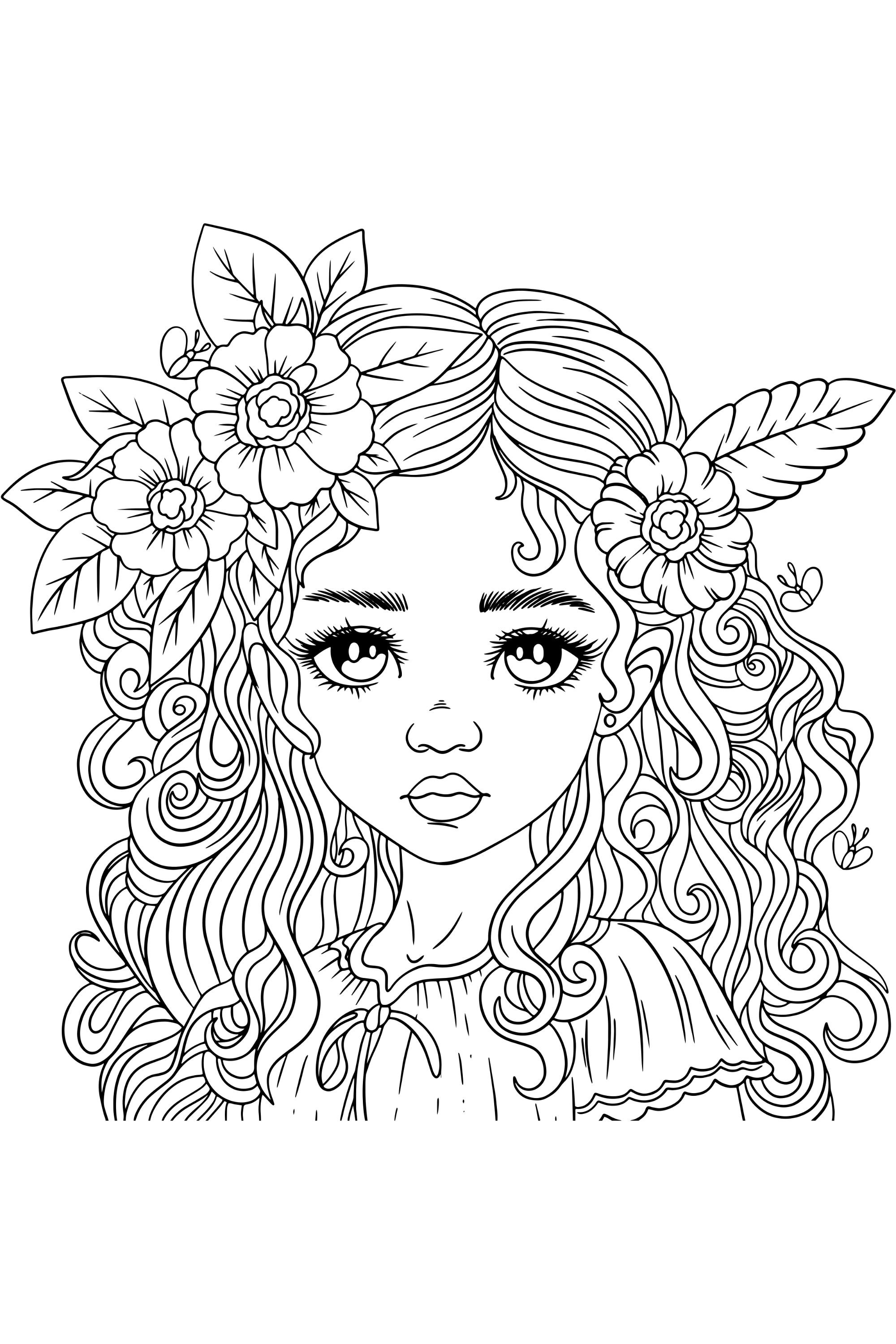 Printable Fairy Coloring Pages for Adults - Etsy
