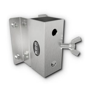 Uchwyt na parasol ze stali nierdzewnej – montowany na ścianie na balkonie i tarasie – stabilny, kwadratowy uchwyt do 270 cm – bezpieczne mocowanie do ściany