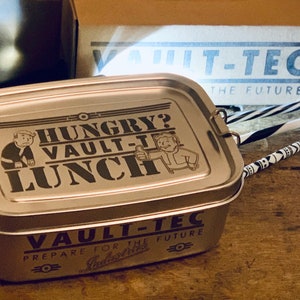Pudełko na lunch Fallout ze stali nierdzewnej z pierścieniem uszczelniającym - pudełko na drugie śniadanie, pudełko do przechowywania - Inspirowane Falloutem