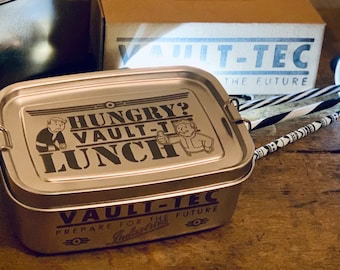 Boîte à lunch Fallout en acier inoxydable avec bague d'étanchéité - boîte à lunch, boîte de rangement - Inspiré par Fallout