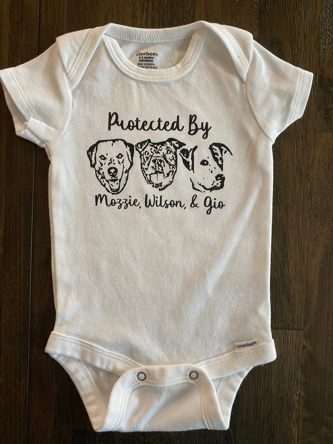Personalized Pet Onesie Customized Bodysuit Protected by Etsy