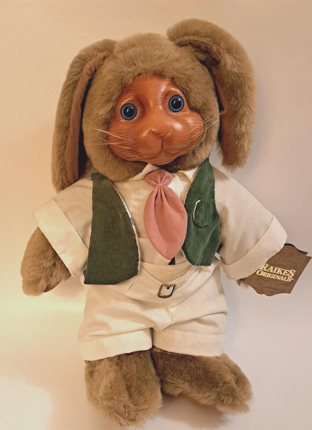 Robert Raikes Mr Nickleby Rabbit Wooden Face Plush 662/7500 SIGNED ...
