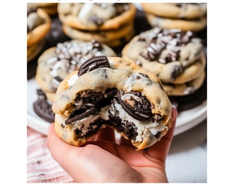 Bakery Oreo Cookies Recipe | Gourmet delicious stuffed bakery cookie recipe | Homemade cookies baking recipe | Sweet sugar dessert