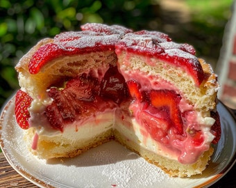 Strawberry Shortcake Cookie Recipe | Gourmet Cookie Recipe | Homemade Cookies | Gourmet Stuffed Cookie | Stuffed Gourmet Cookies