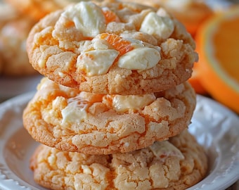 Creamsicle Orange Cookies | Gourmet Cookie Recipe | Homemade Cookies | Gourmet Stuffed Cookie | Stuffed Gourmet Cookies
