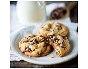 Crumbl Chocolate Chip Cookie Recipe: Gourmet Stuffed Bakery Style (Digital Download)