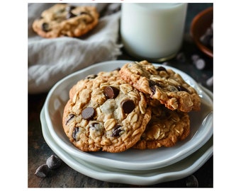 Bakery Style Oatmeal Cookies Recipe | Gourmet delicious stuffed bakery cookie recipe | Homemade cookies baking recipe | Sweet sugar dessert