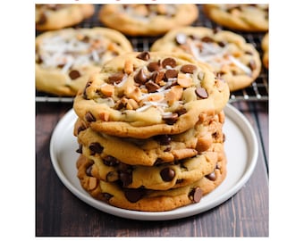 Magic Butterscotch Cookies Recipe | Gourmet delicious stuffed bakery cookie recipe | Homemade cookies baking recipe | Sweet sugar dessert