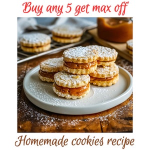 Alfajores Cookie Recipe: Coconut Dulce de Leche (Digital Download)