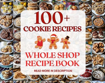 Bundel Koekjes Receptenboek | Gastronomisch heerlijk gevuld bakkerijkoekjesrecept | Recept voor het bakken van zelfgemaakte koekjes | Zoet suikerdessert