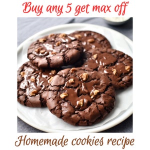 Flourless Choco Cookies Recipe | Gourmet delicious stuffed bakery cookie recipe | Homemade cookies baking recipe | Sweet sugar dessert