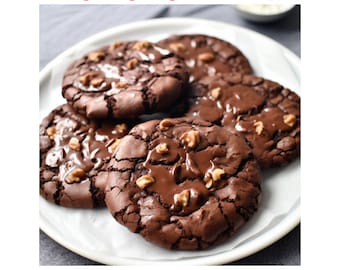 Flourless Choco Cookies Recipe | Gourmet delicious stuffed bakery cookie recipe | Homemade cookies baking recipe | Sweet sugar dessert