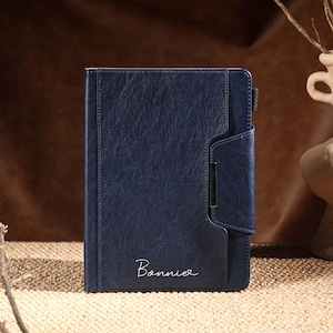 Étui en cuir bleu à boucle magnétique pour iPad Air 5, iPad 10 10,9 pouces 2022, iPad Pro 12,9 pouces 2021 Pro 11 pouces 2022, iPad Mini 6, étui pour iPad