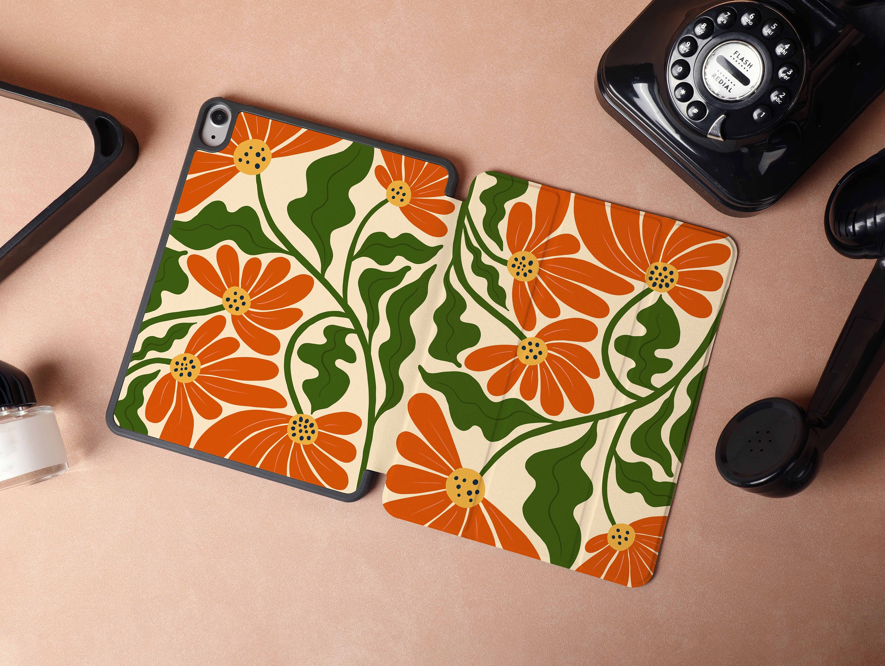 Retro Vivid Pattern iPad Case for iPad Air 5 iPad 10 10.9&quot; 2022 iPad Pro 12.9&#39;&#39; 2021 Pro 11&quot; 2022 iPad Mini 6 Case, iPad Cover, gifts